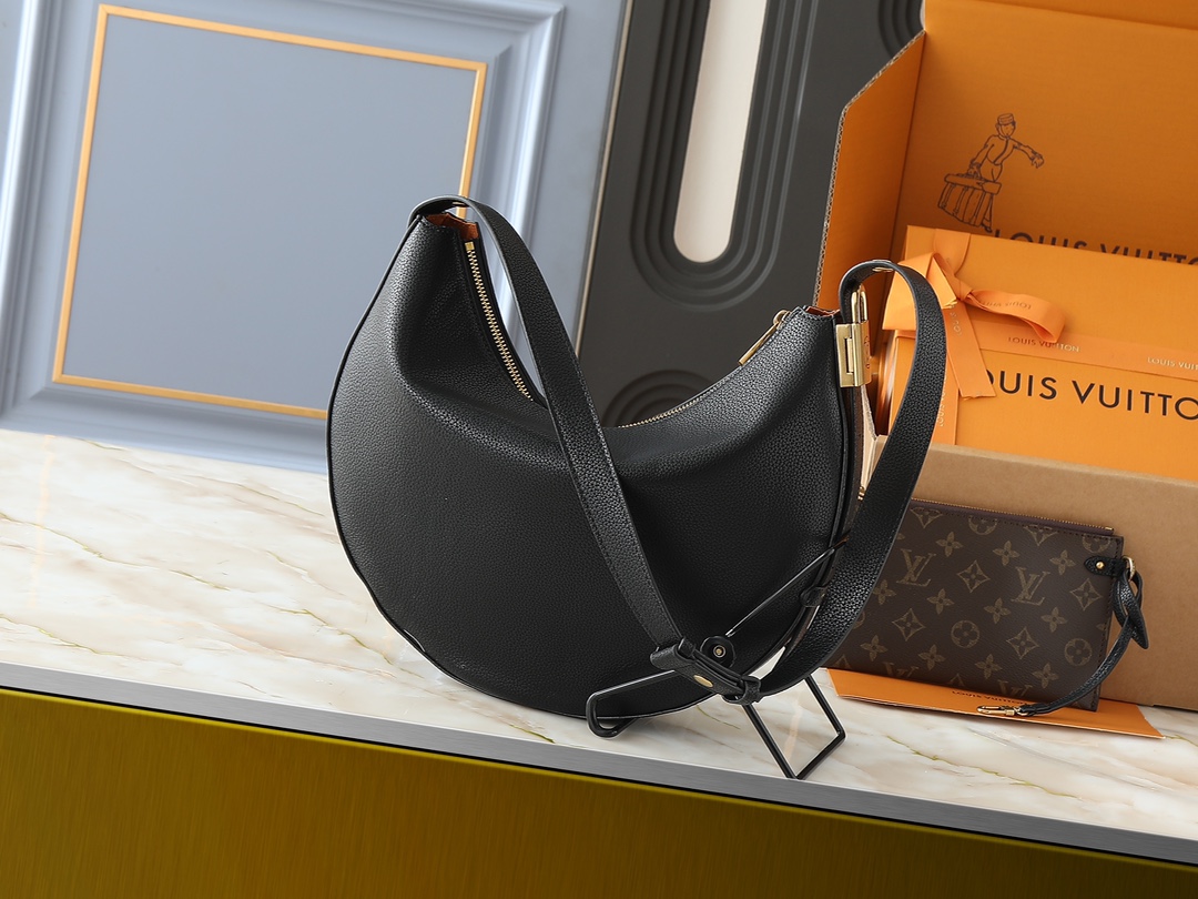 Designer Low Key Cookie MM Calfskin - Black - Gorchic - $126.99