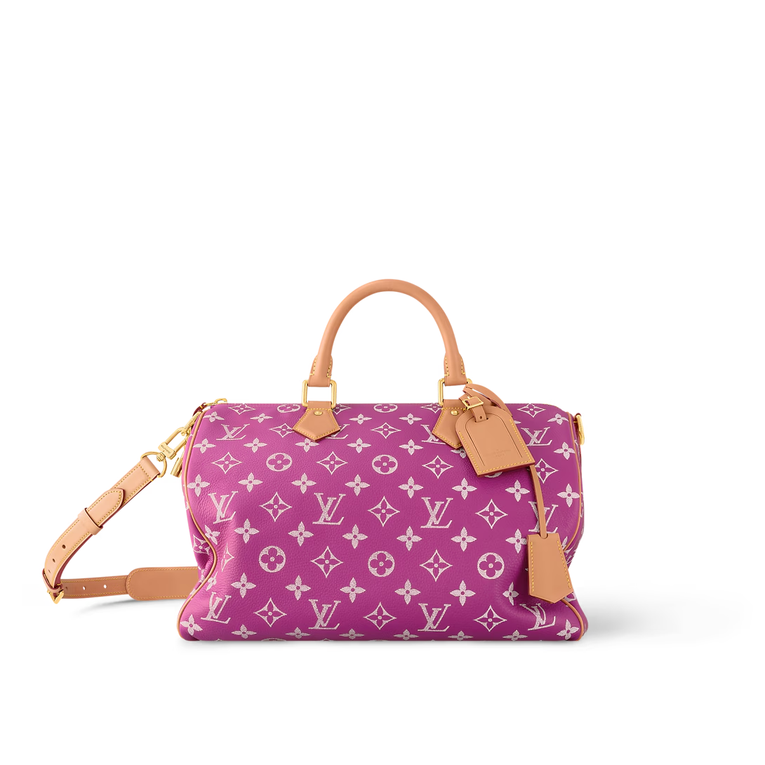 Designer Speedy P9 Bandoulière 40  Pink/Purple - Bag - Gorchic - $141.99