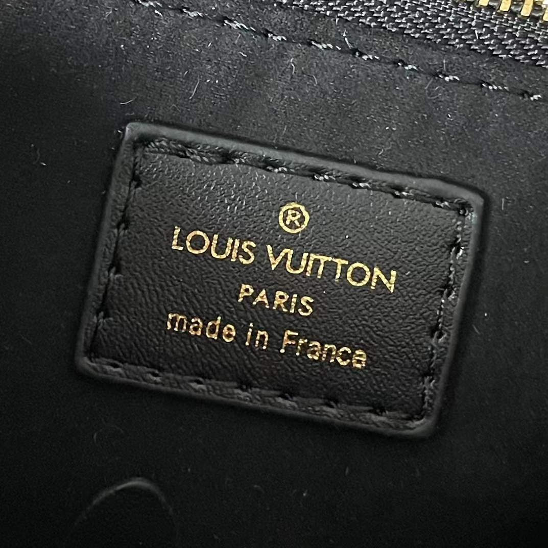 Designer Monogram Petite Malle Souple - Black - Gorchic - $118.99