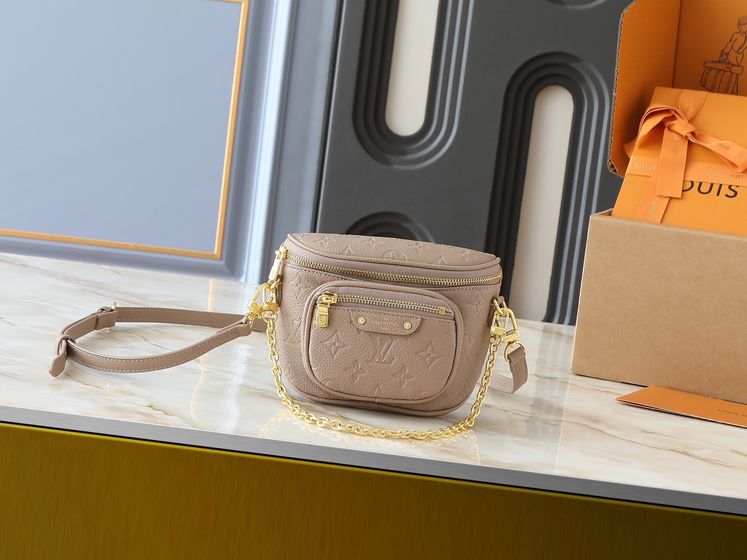 Designer Empreinte Monogram Leather Sand Mini Bumbag - Bag - Gorchic - $107.99