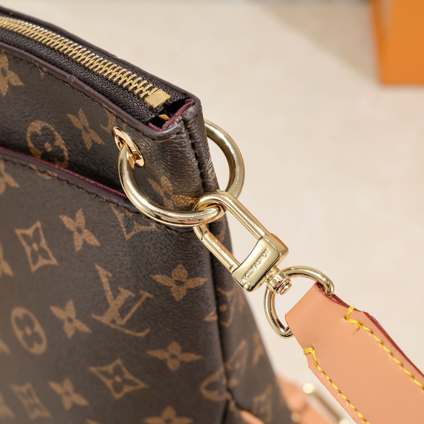 Designer Odéon  Monogram Bag - Brown - Gorchic - $134.99