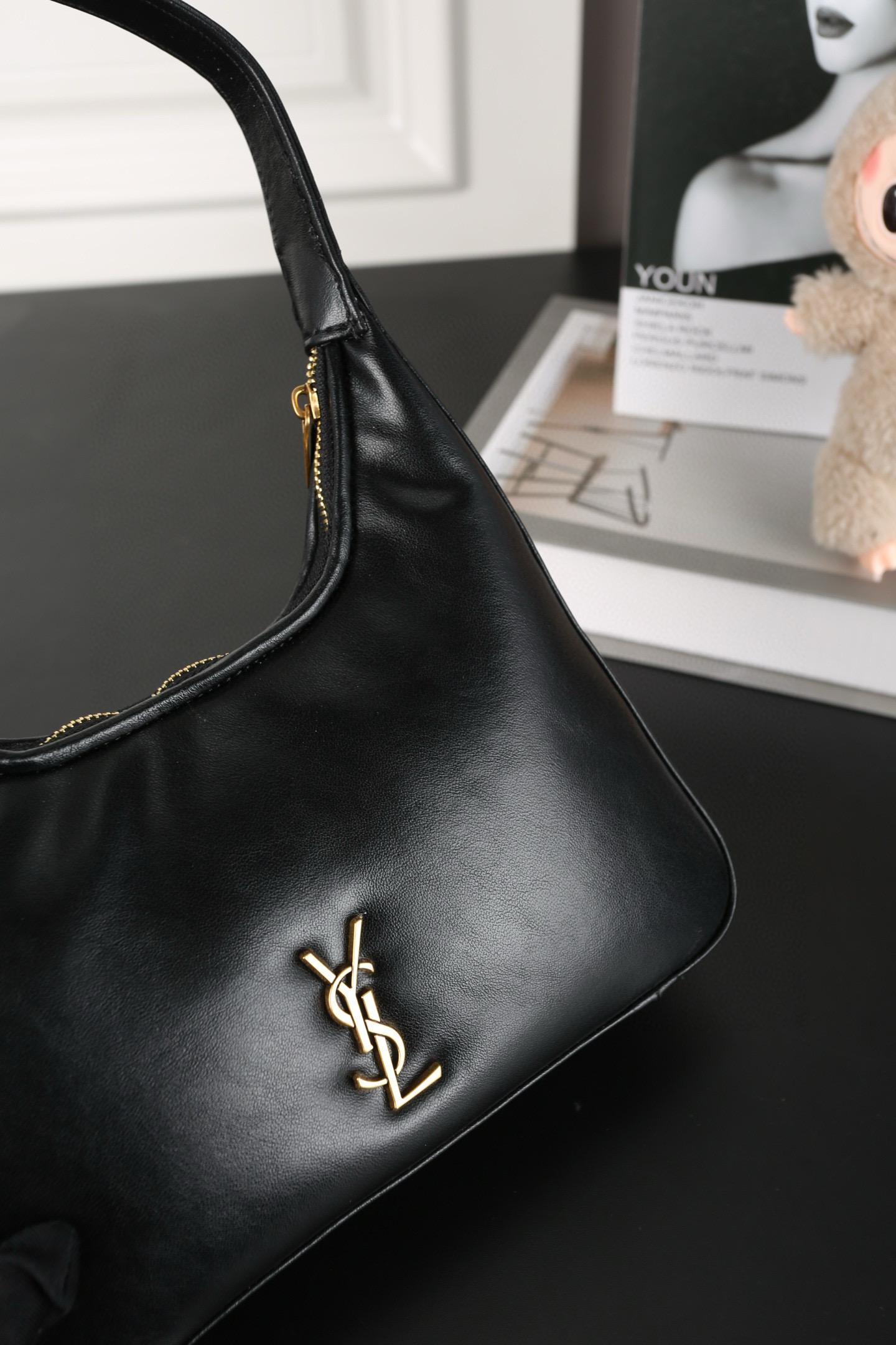 Lady Designer Calypso Mini Hobo Lambskin Bag - Black - Gorchic - $116.99