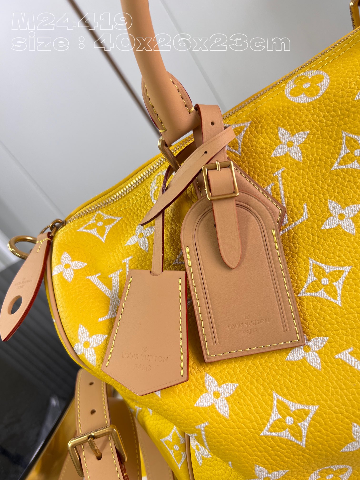 Designer Speedy P9 Bandoulière 40  Jaune Mat - Bag - Gorchic - $141.99