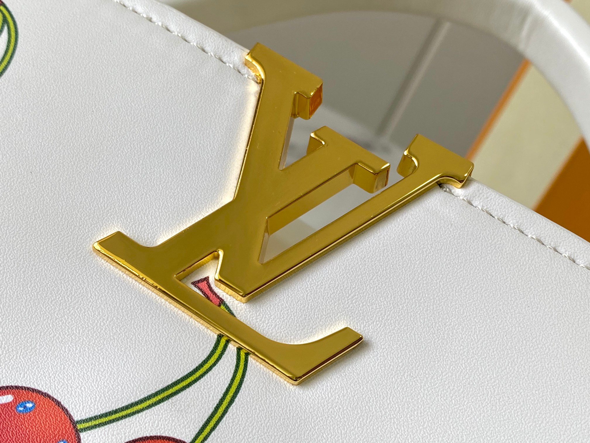 Designer LV x TM Capucines Cowhide - White - Gorchic - $152.99