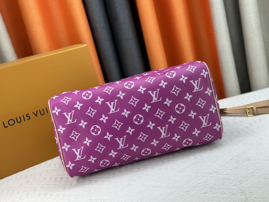 Designer SPEEDY P9 HANDBAG - Pink/Purple - Gorchic - $132.99