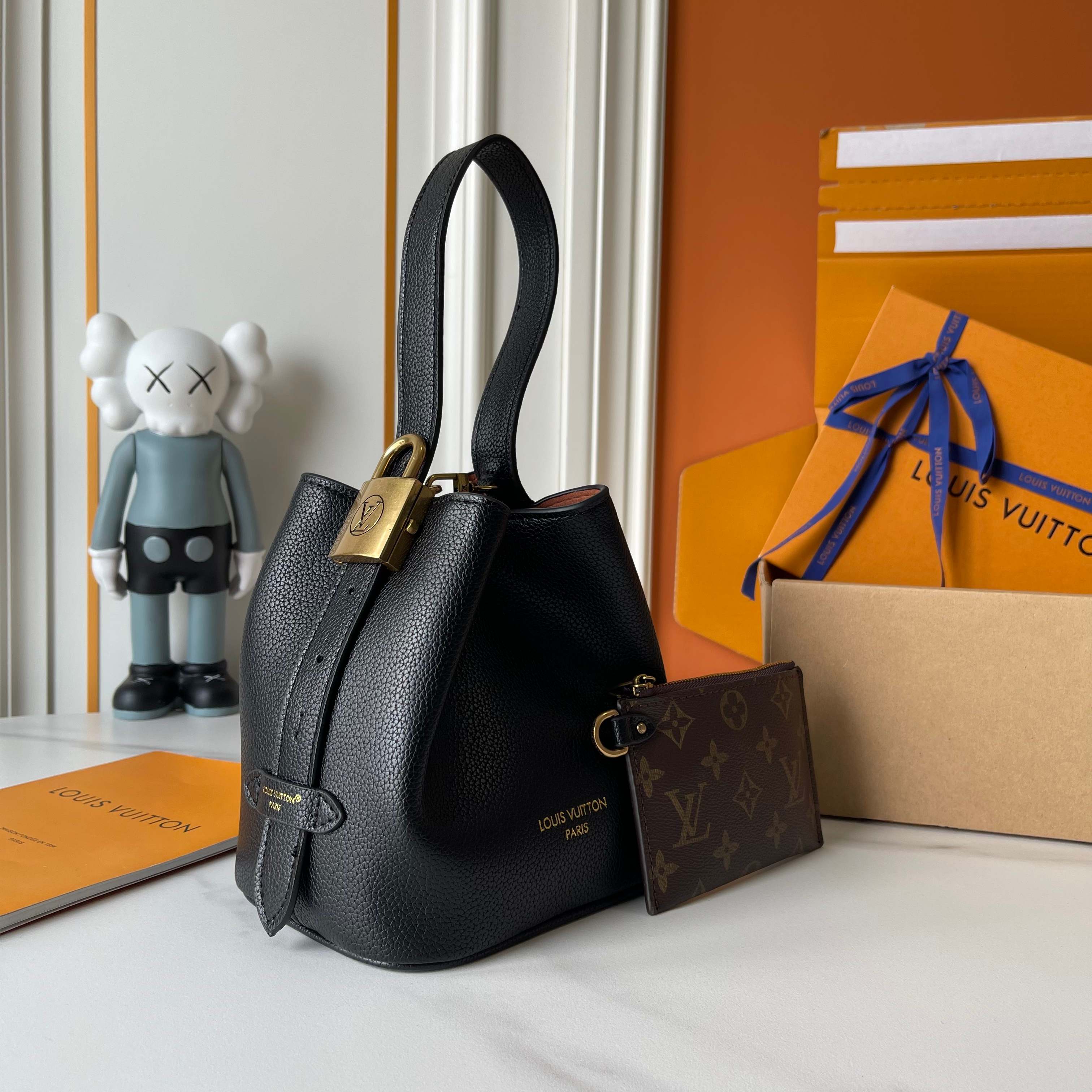 Designer Low Key All In BB Calf leather - Black - Gorchic - $120.99