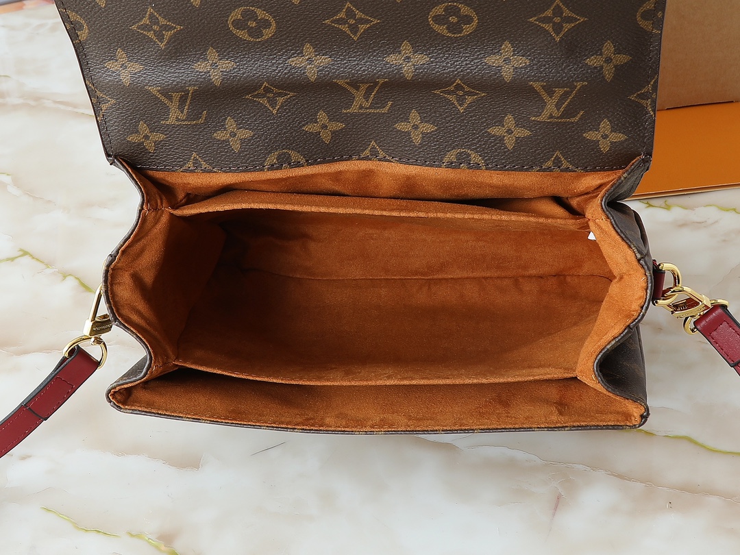 Designer Braided Pochette Metis Safran Bag - Red - Gorchic - $132.99