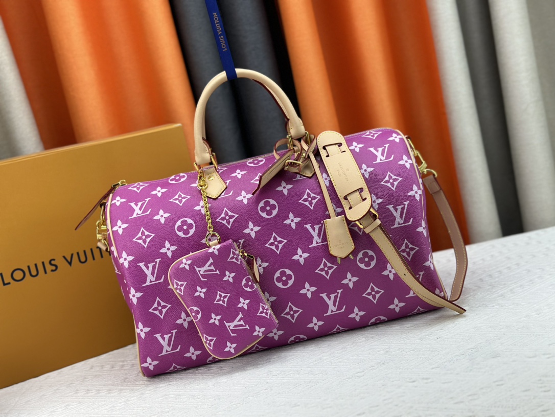 Designer SPEEDY P9 HANDBAG - Pink/Purple - Gorchic - $132.99