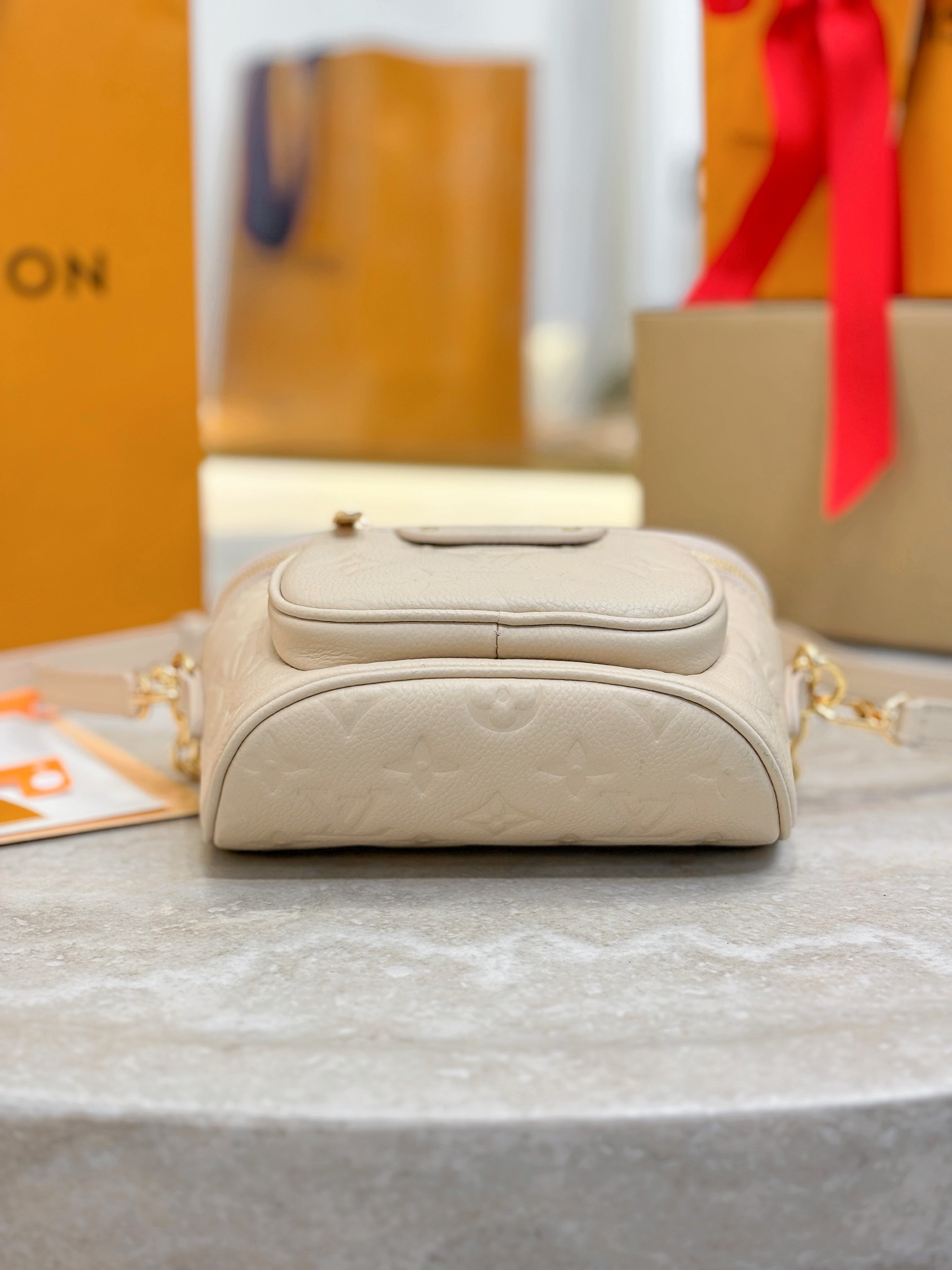 Designer Empreinte Monogram Leather Cream Mini Bumbag - Bag - Gorchic - $107.99