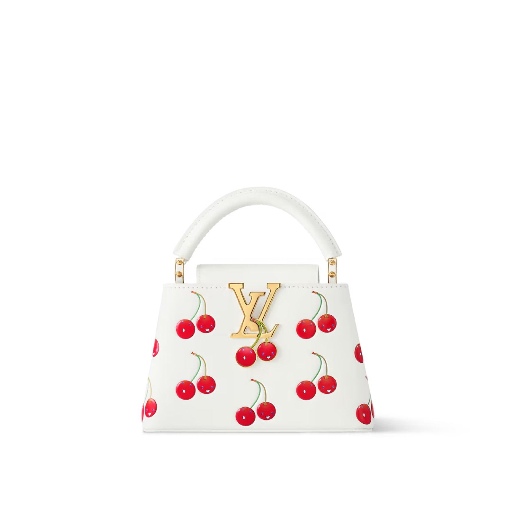 Designer LV x TM Capucines Cowhide - White - Gorchic - $152.99