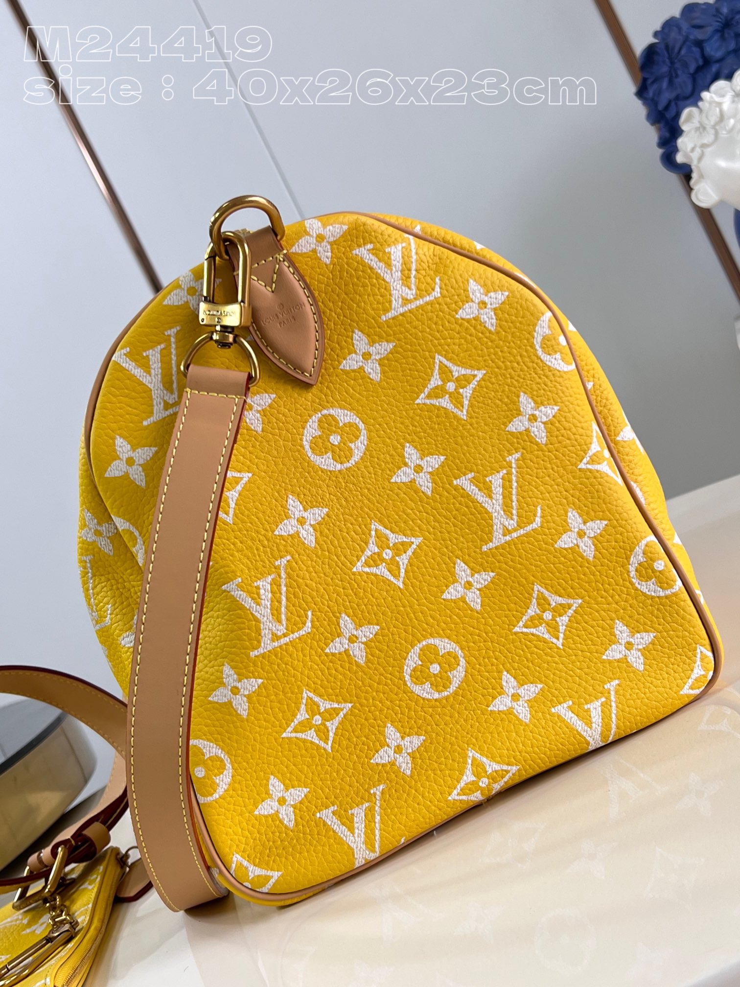 Designer Speedy P9 Bandoulière 40  Jaune Mat - Bag - Gorchic - $141.99