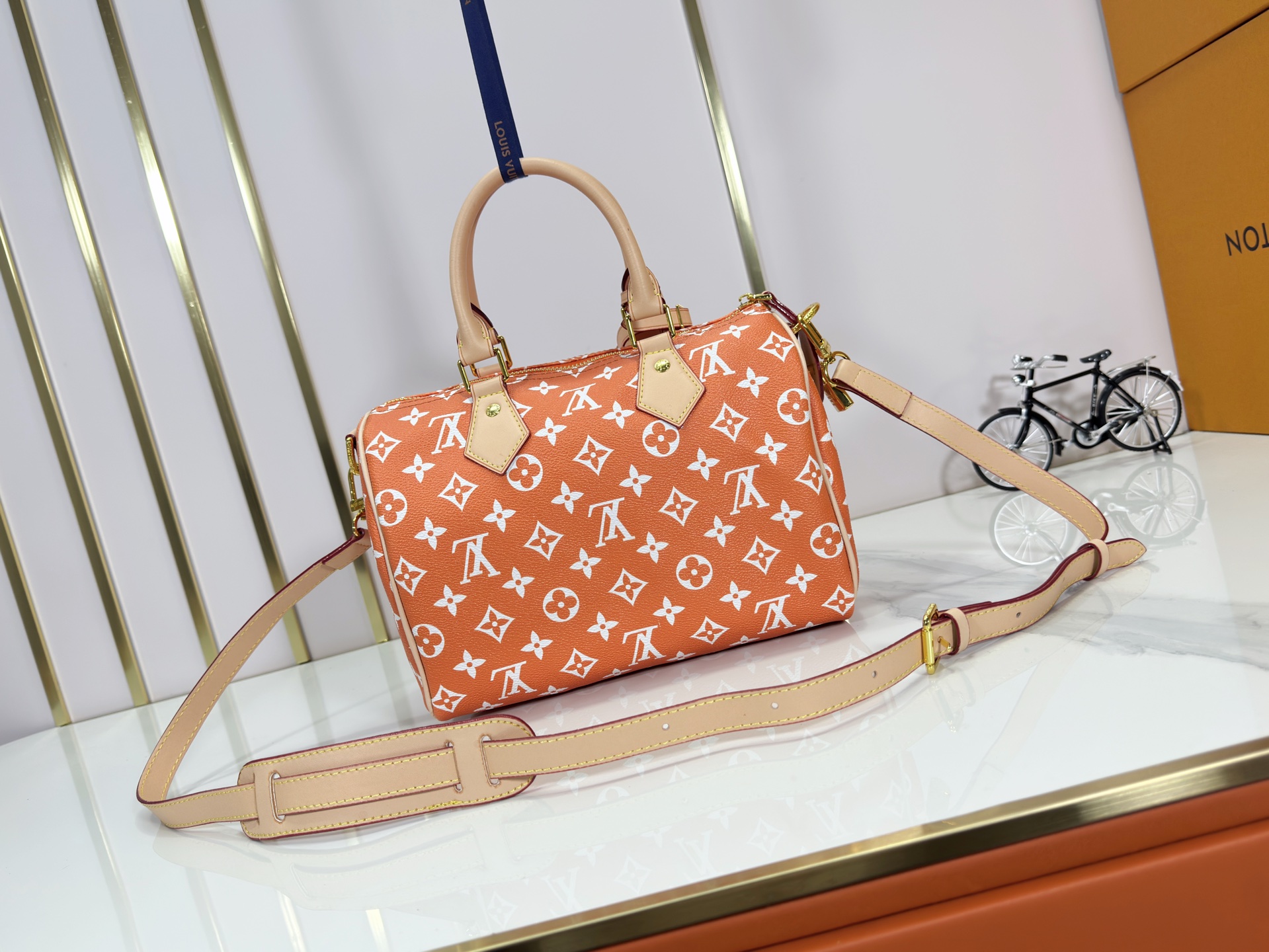 Designer Speedy P9 Bandoulière 40  Summer Peach - Bag - Gorchic - $141.99