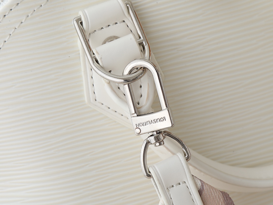 Designer Alma BB Epi grained cowhide leather - Quartz - Gorchic - $130.99