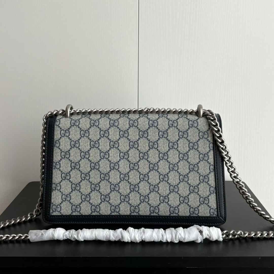 Double-G Dionysus bag GG Supreme - blue and beige - Gorchic - $124.99