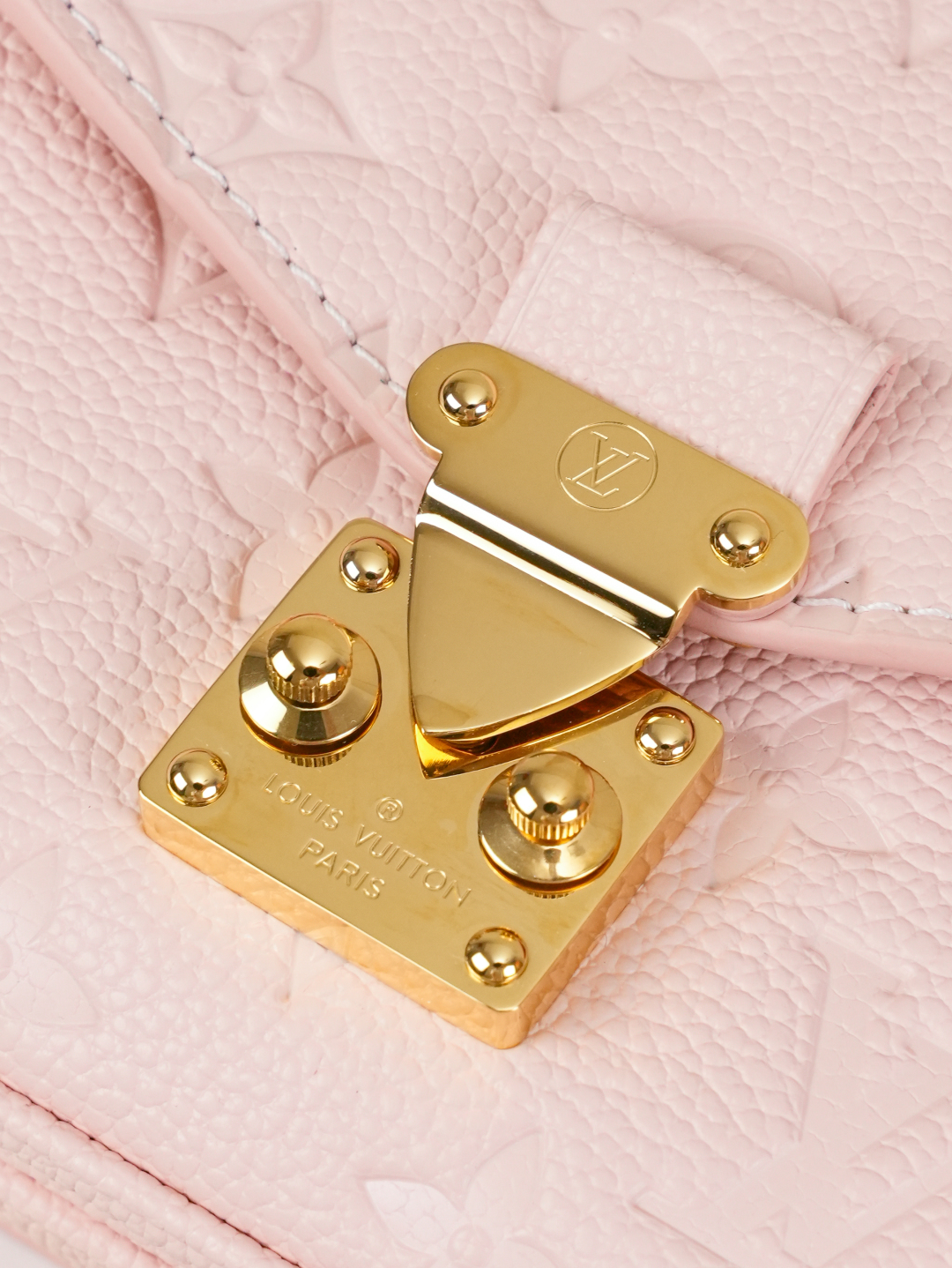 Designer Pochette Métis East West Embossed Soft Grain Cowhide - Pink - Gorchic - $116.99