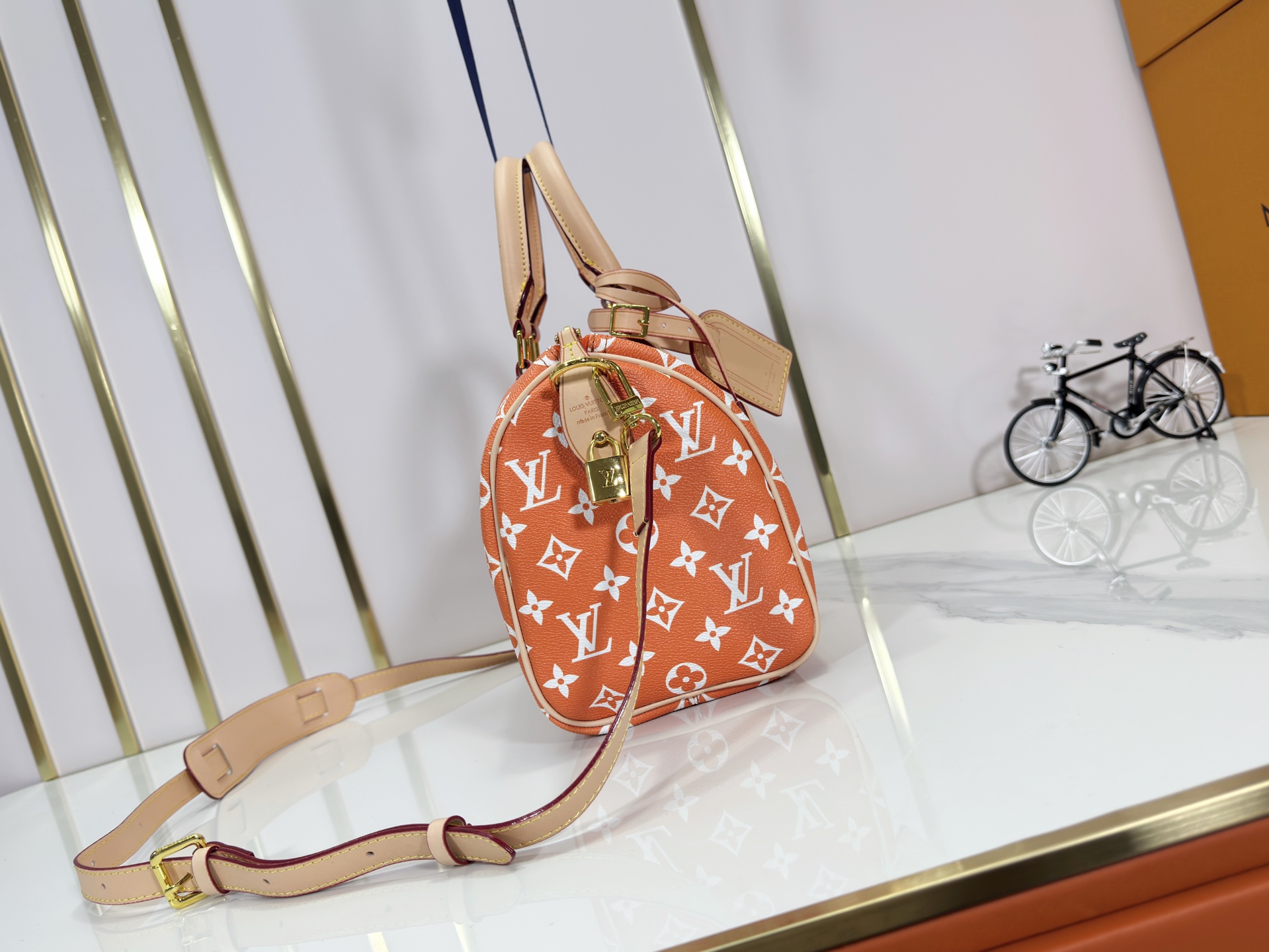Designer Speedy P9 Bandoulière 40  Summer Peach - Bag - Gorchic - $141.99