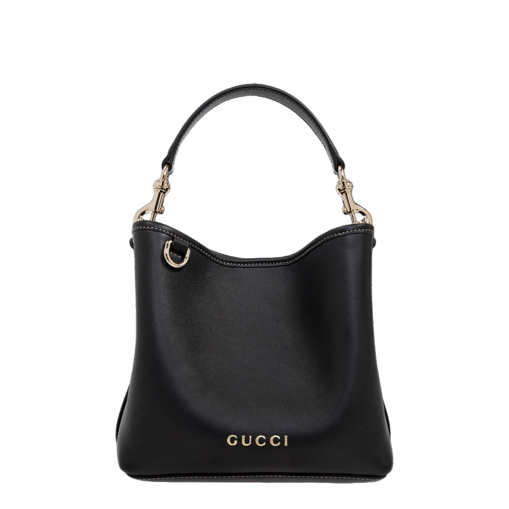 Double-G GG Emblem Bucket Bag - Black - Gorchic - $120.99