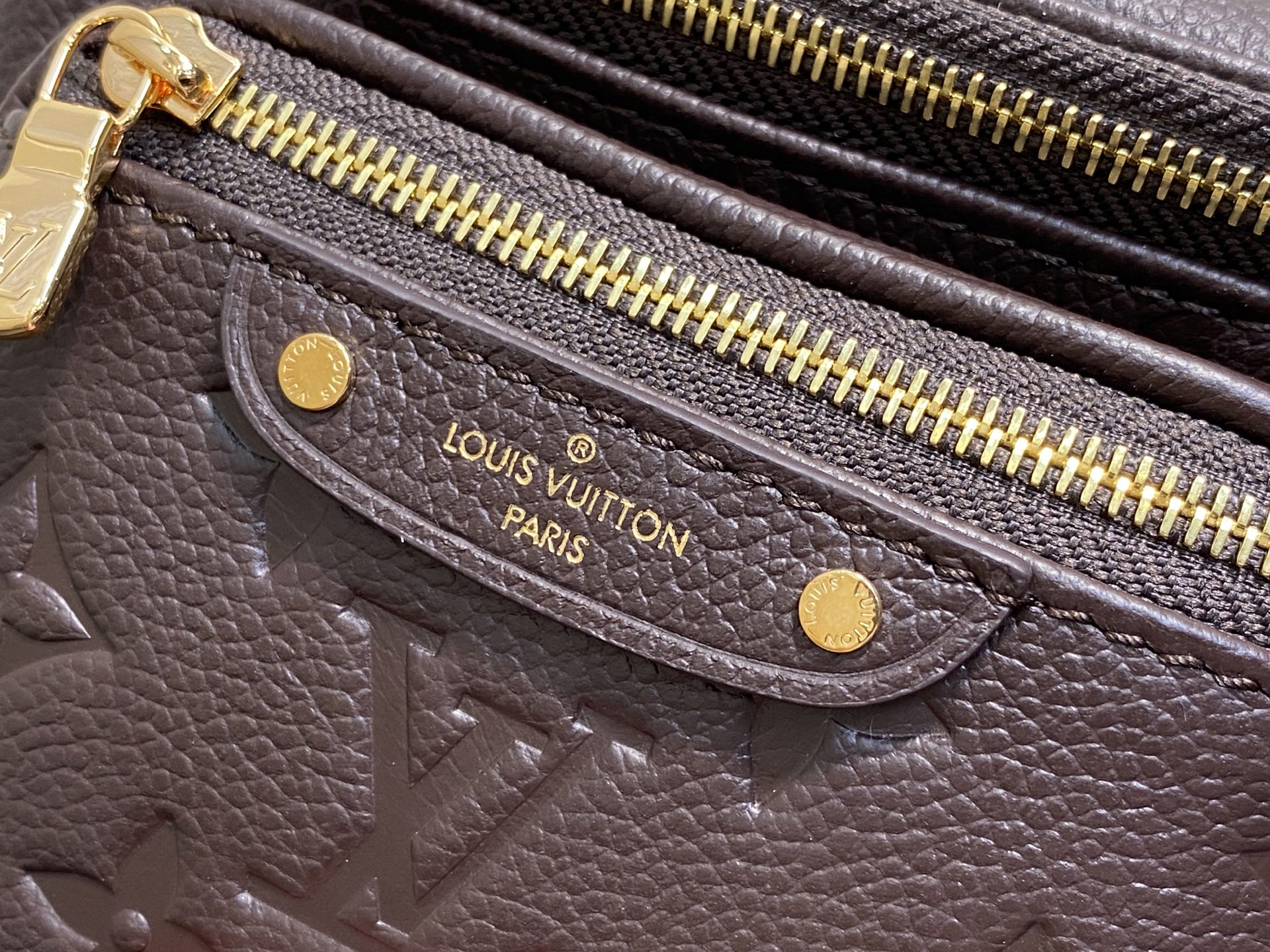 Designer Empreinte Monogram Leather Chocolate Mini Bumbag - Bag - Gorchic - $107.99