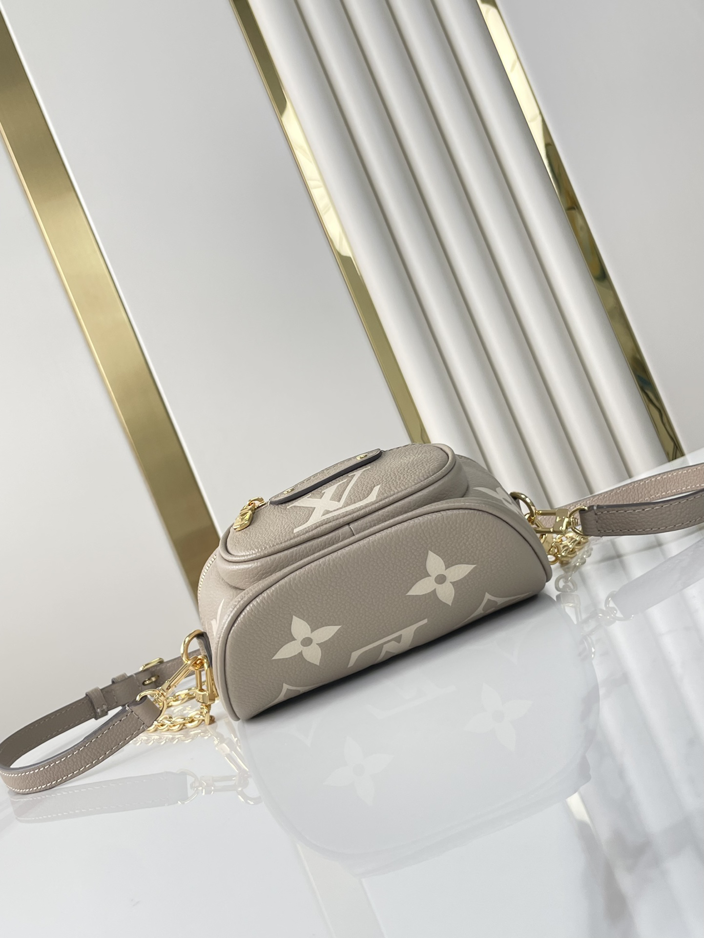 Designer Bicolor Monogram Empreinte Leather Mini Bumbag - Bag - Gorchic - $107.99