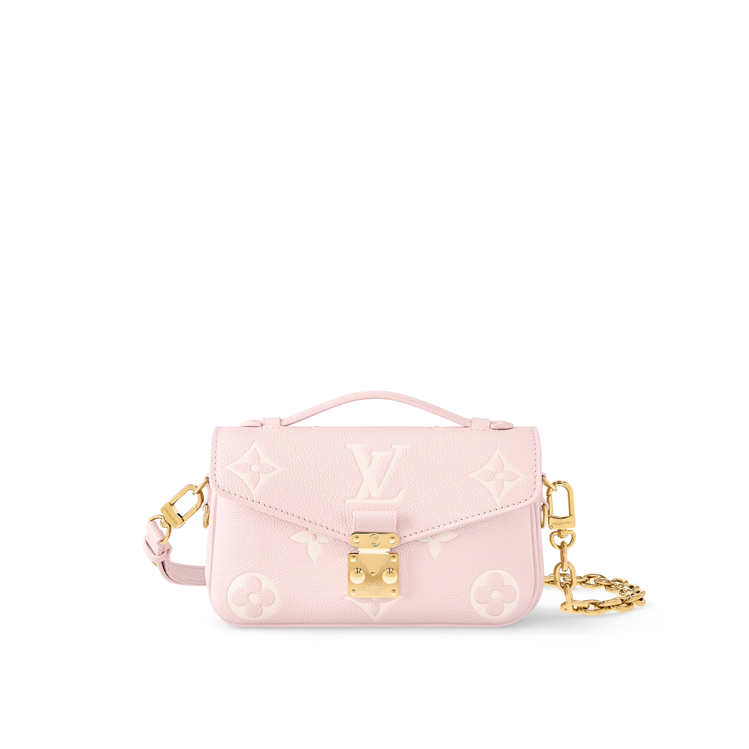 Designer Pochette Métis East West Embossed Grain Cowhide - Pink - Gorchic - $116.99