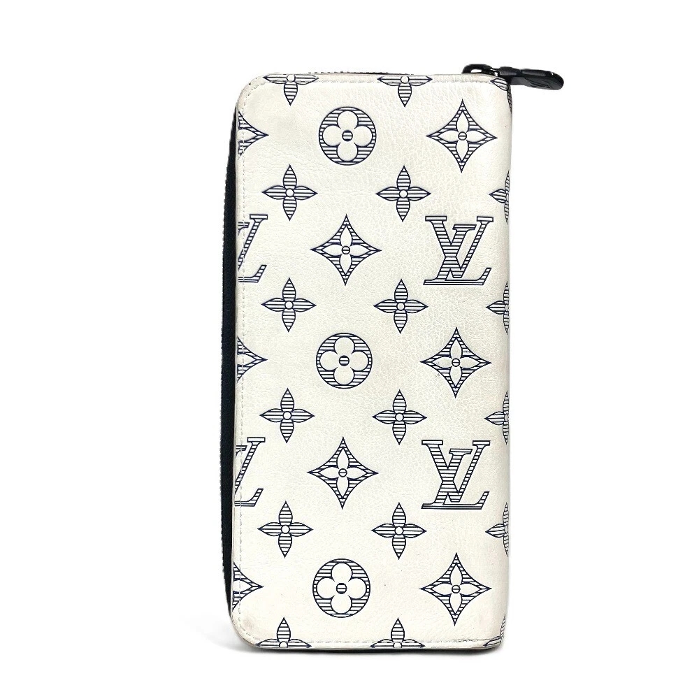 Designer Zippy Wallet Vertical Long White - Gorchic - $93.99