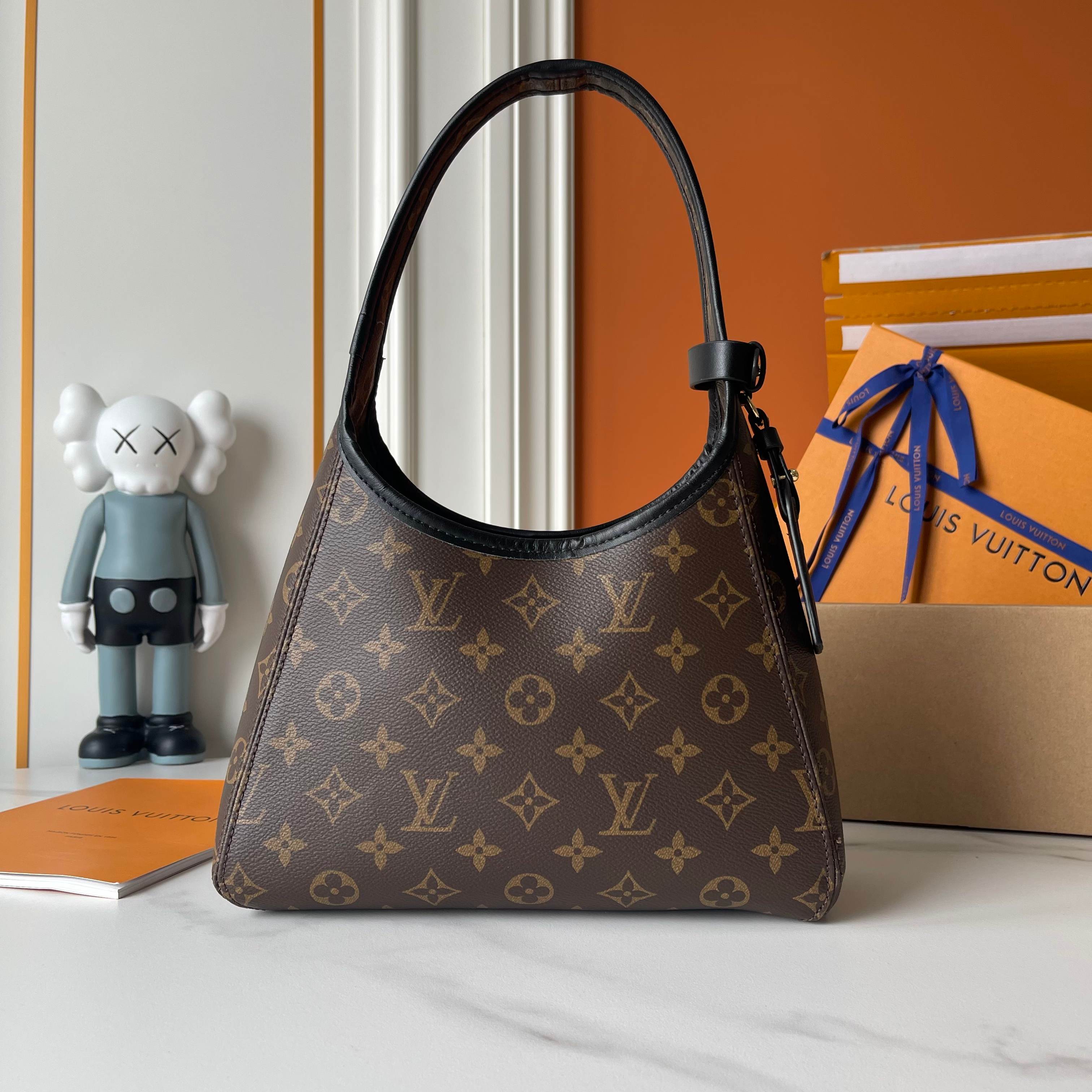 Designer The Drop PM Monogram Coated Canvas - Brown - Gorchic - $120.99