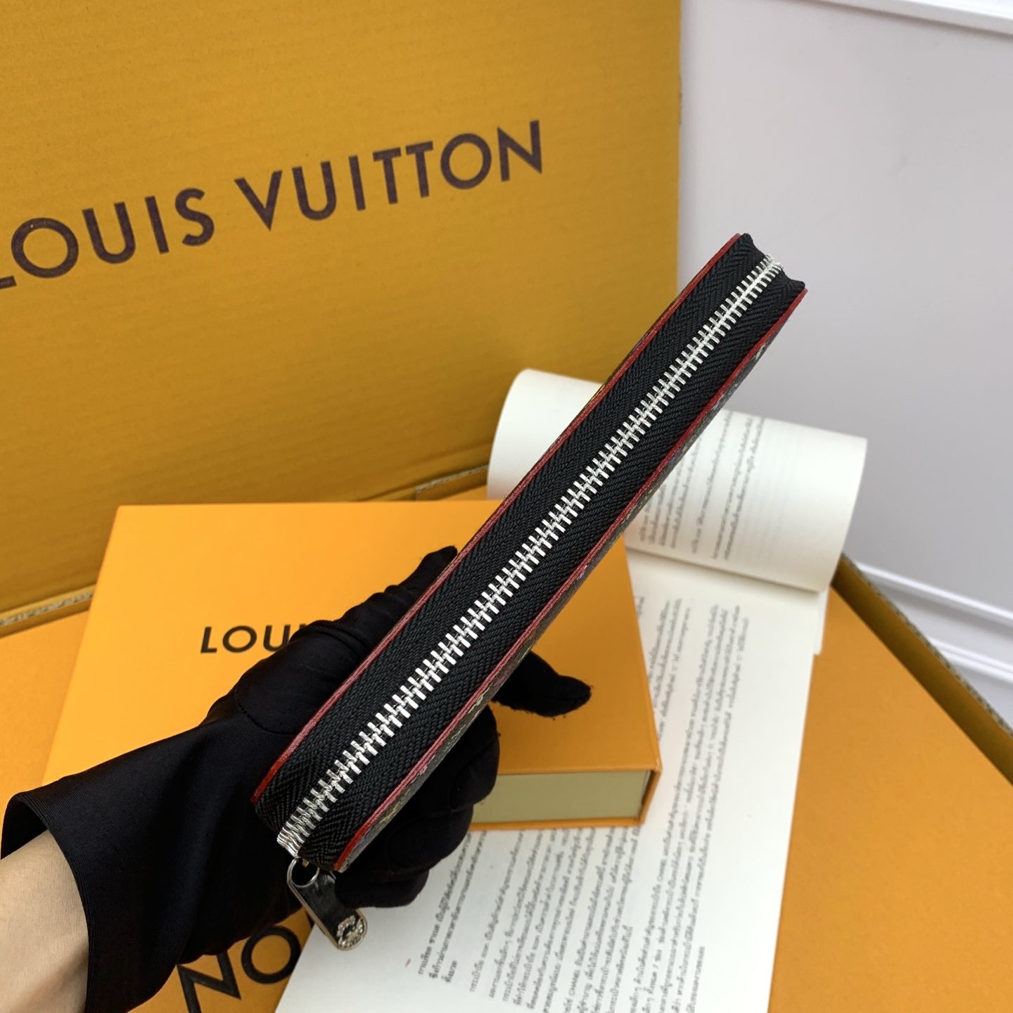 Designer X Takashi Murakami x TM Clemence Wallet Monogram - Black - Gorchic - $89.99