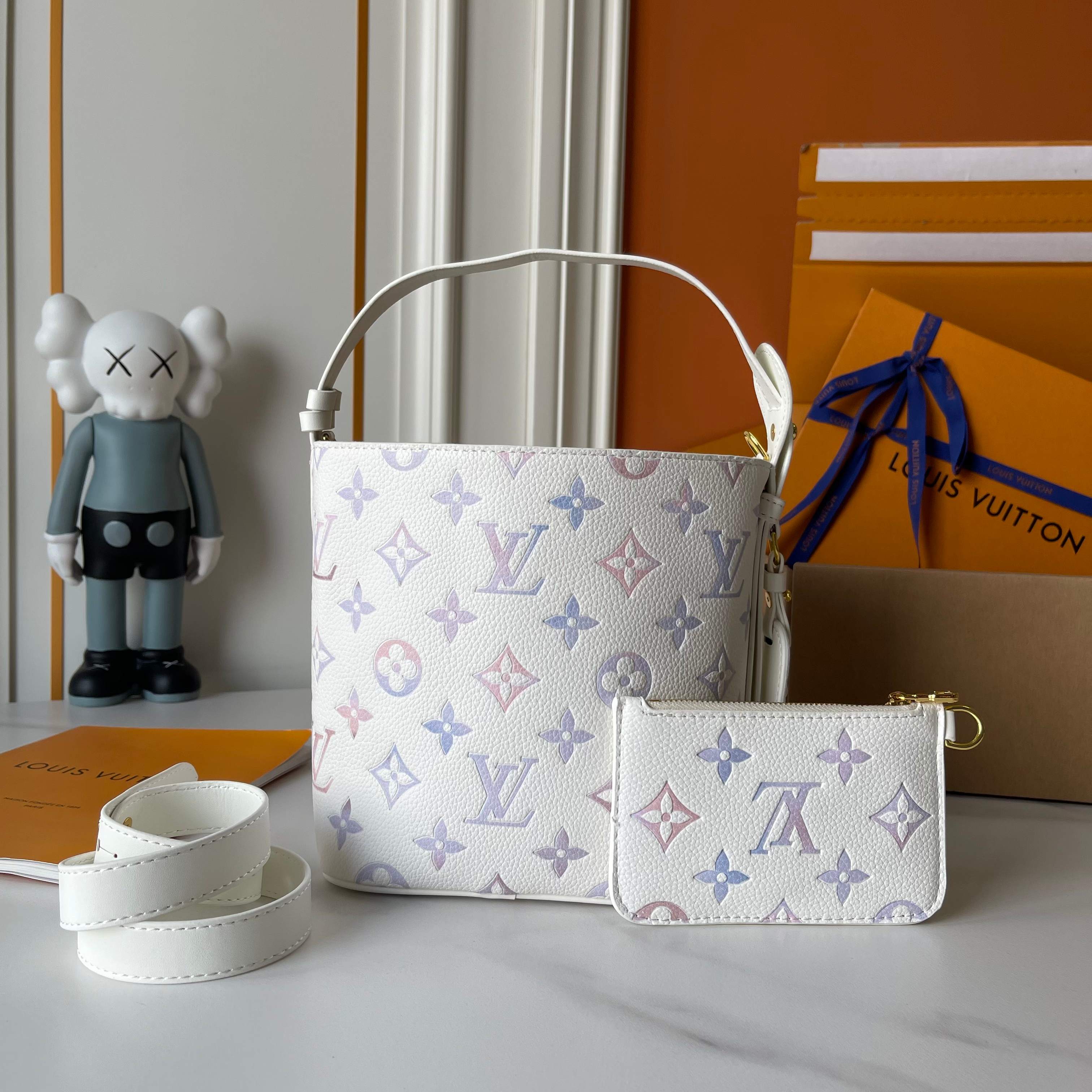 Designer All In BB Embossed grained cowhide leather - Dream Cream - Gorchic - $120.99