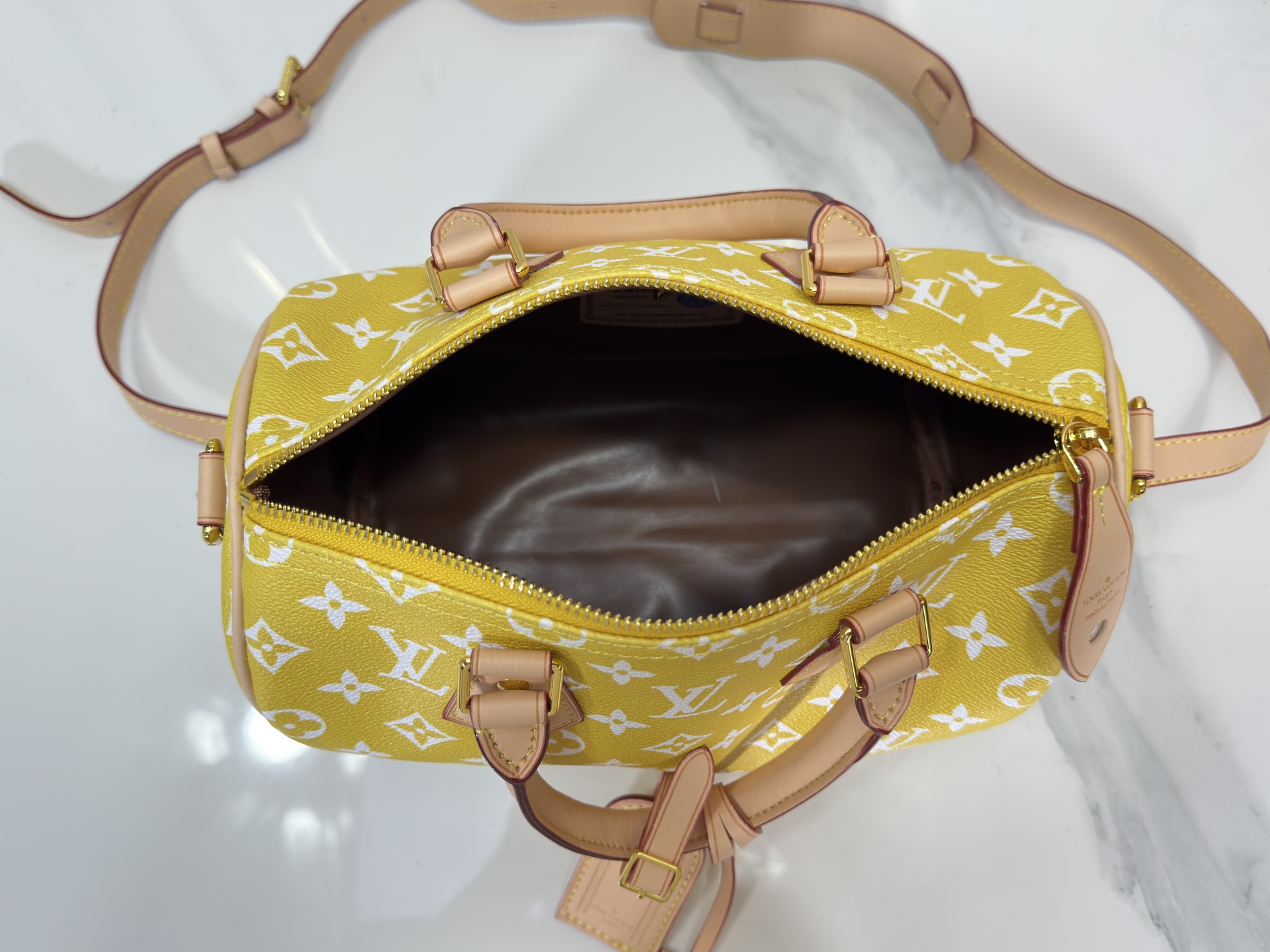 Designer Speedy P9 Bandoulière 40  Lemonade - Bag - Gorchic - $141.99