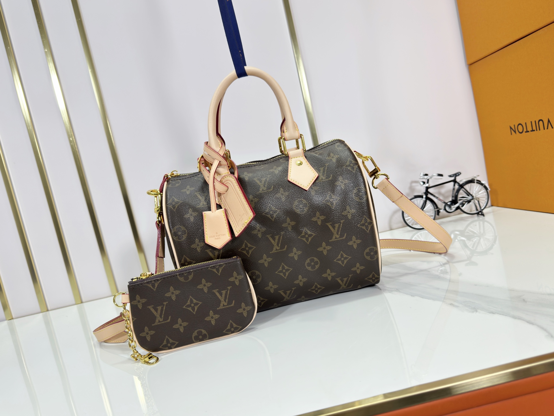 Designer Monogram SPEEDY P9 BANDOULIERE 25 HANDBAG - Bag - Gorchic - $143.99