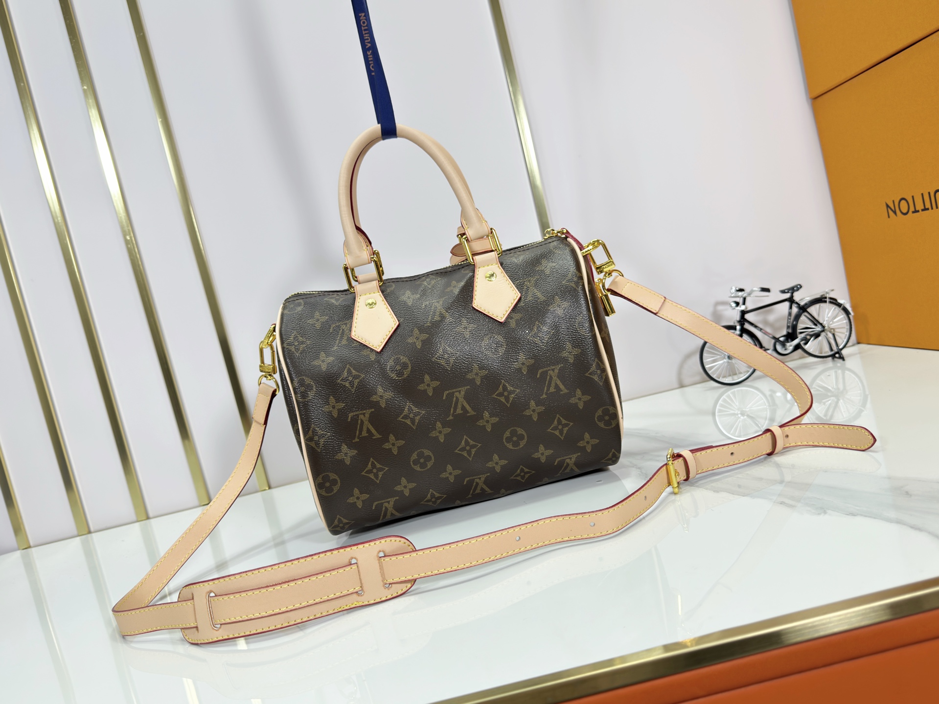 Designer Monogram SPEEDY P9 BANDOULIERE 25 HANDBAG - Bag - Gorchic - $143.99