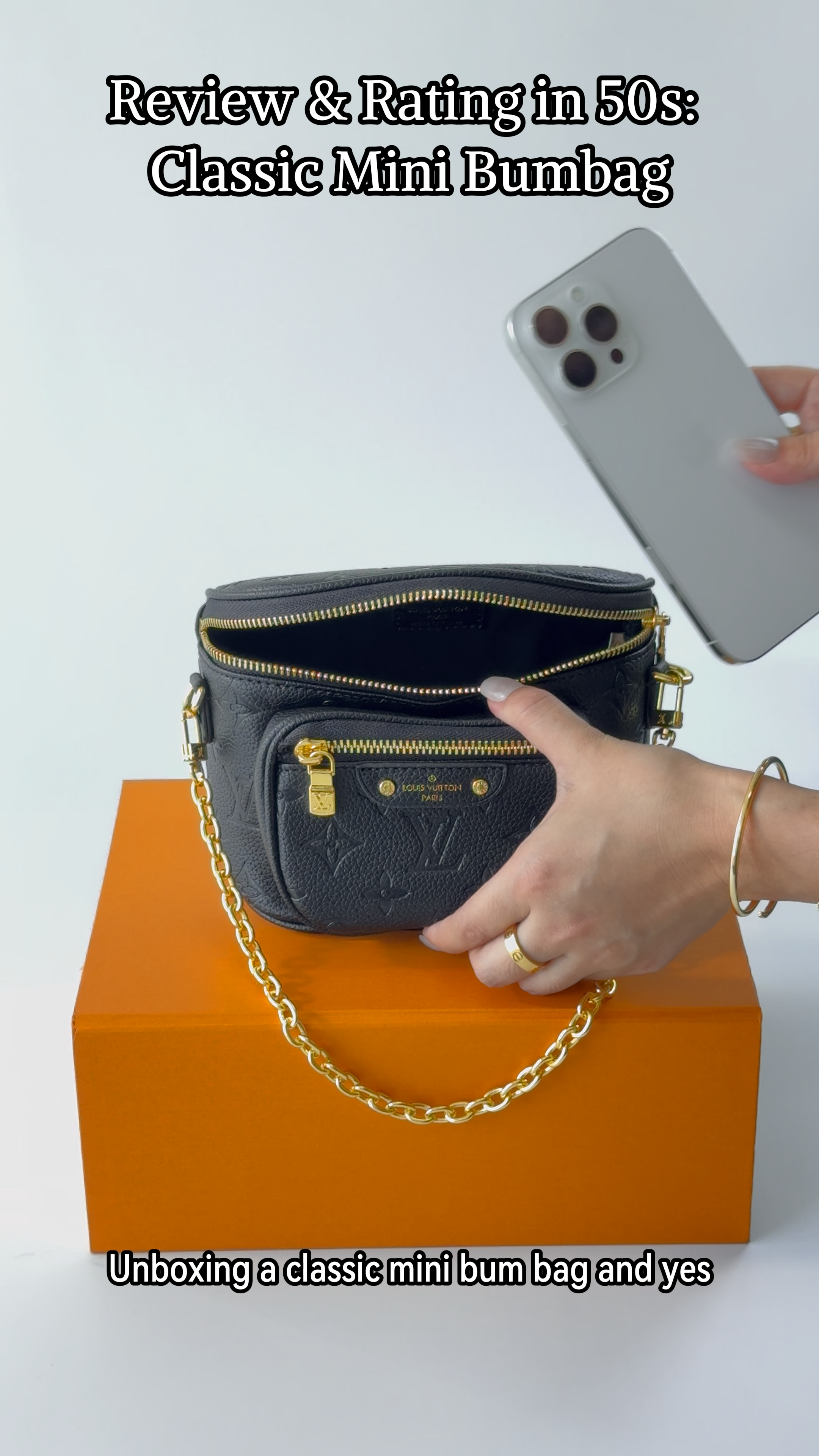 [TOP]Designer Empreinte Monogram Leather Black Mini Bumbag - Bag - Gorchic - $312.99