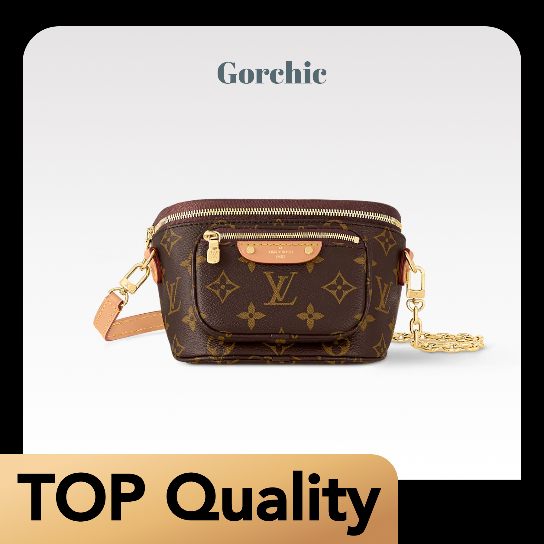[TOP]Designer LV Monogram Mini Bumbag Bag - Gorchic - $302.99