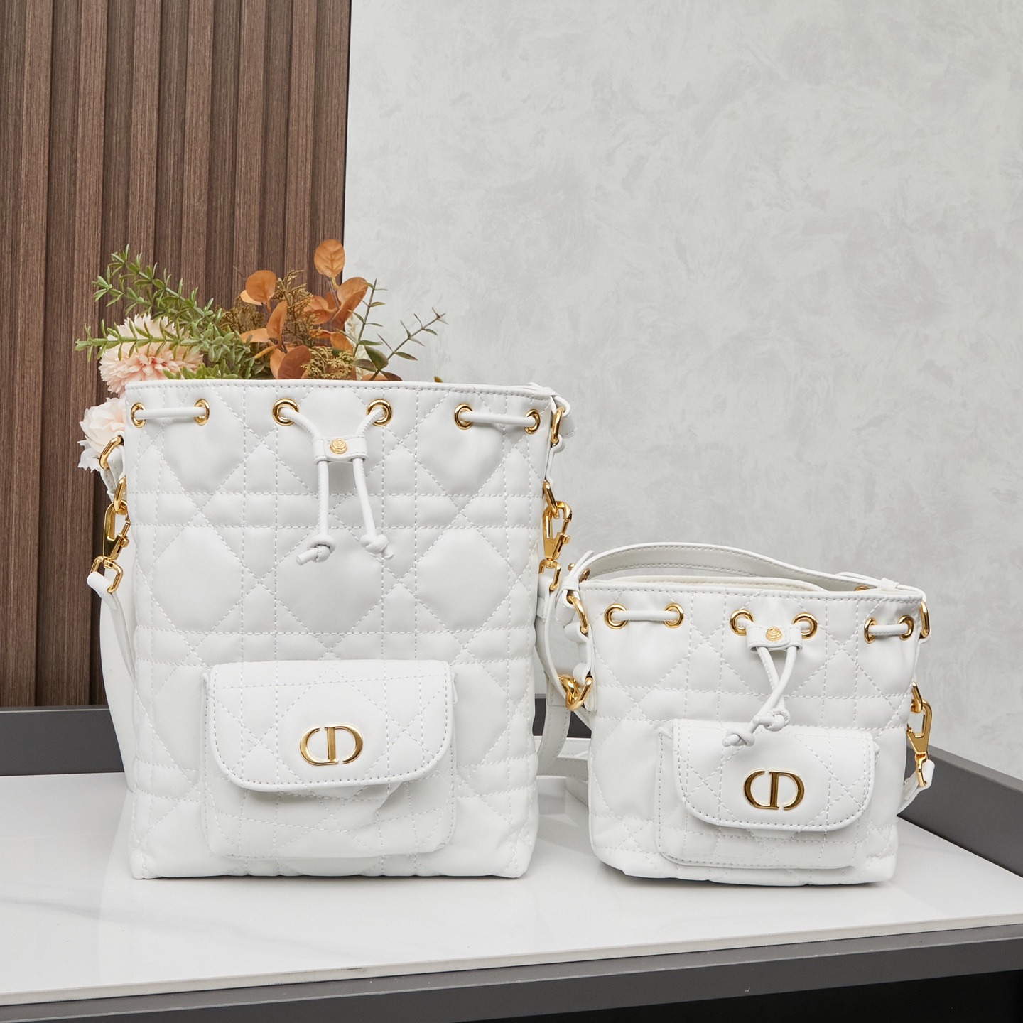 D-Inspired Caro Bucket Bag - White - Gorchic - $144.99