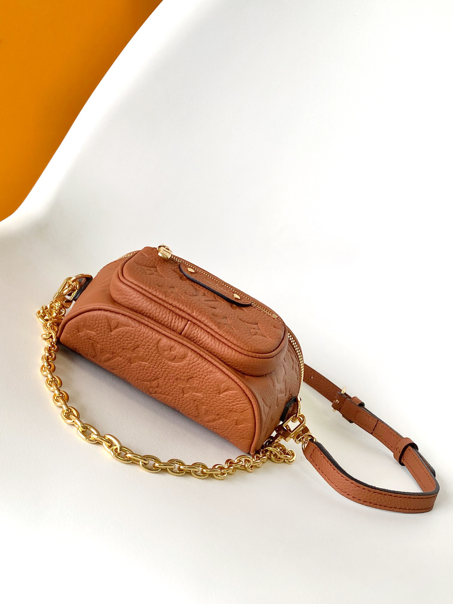 [TOP]Designer Mini Bumbag Brown Bag - Gorchic - $323.99