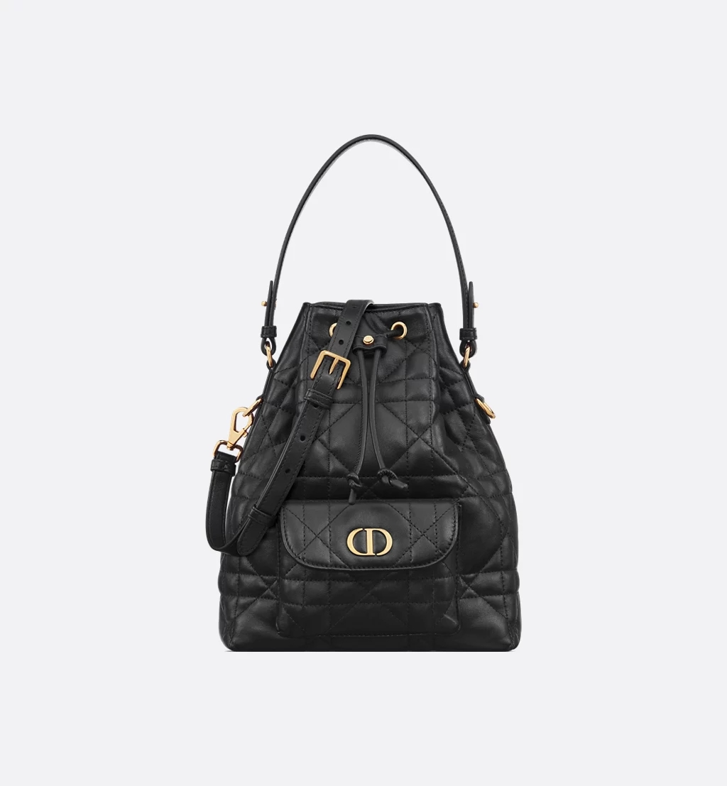 D-Inspired Caro Bucket Bag - Black - Gorchic - $144.99