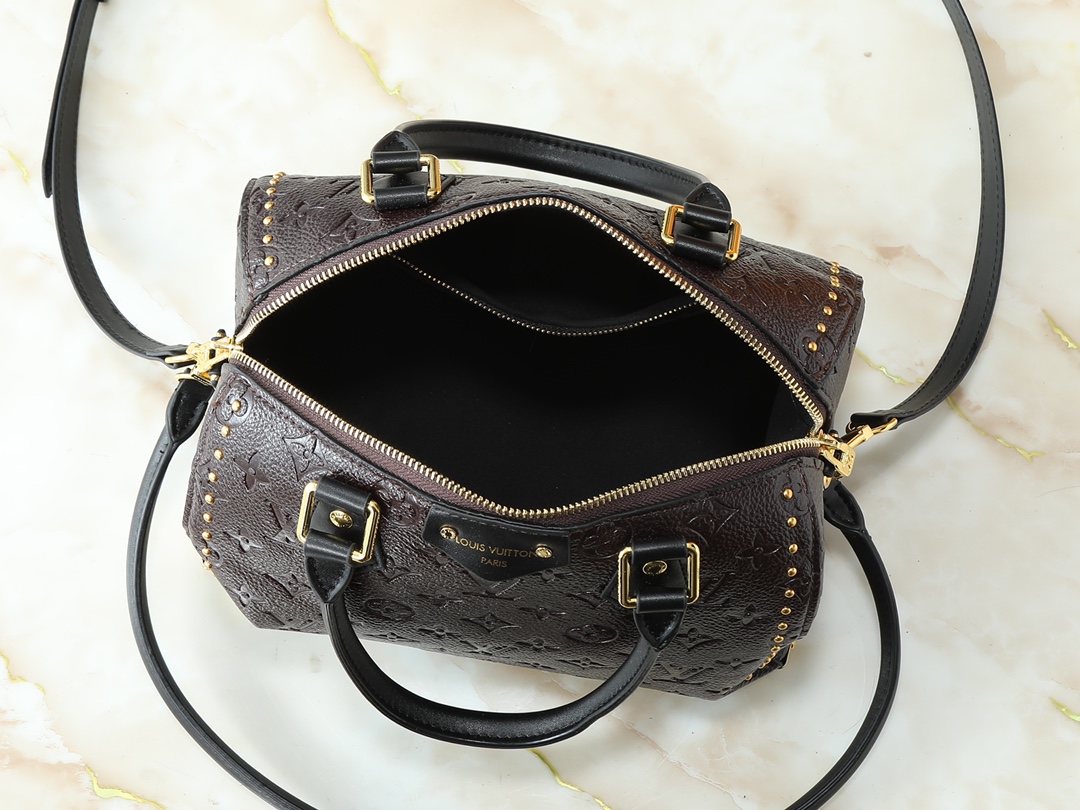 Designer Speedy Trunk 25 Handbag - Acajou - Gorchic - $130.99