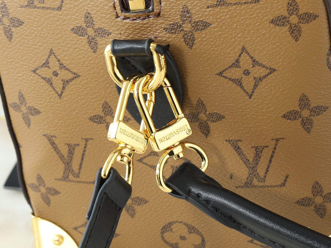 Designer Speedy Trunk 25 Handbag - Brown - Gorchic - $134.99