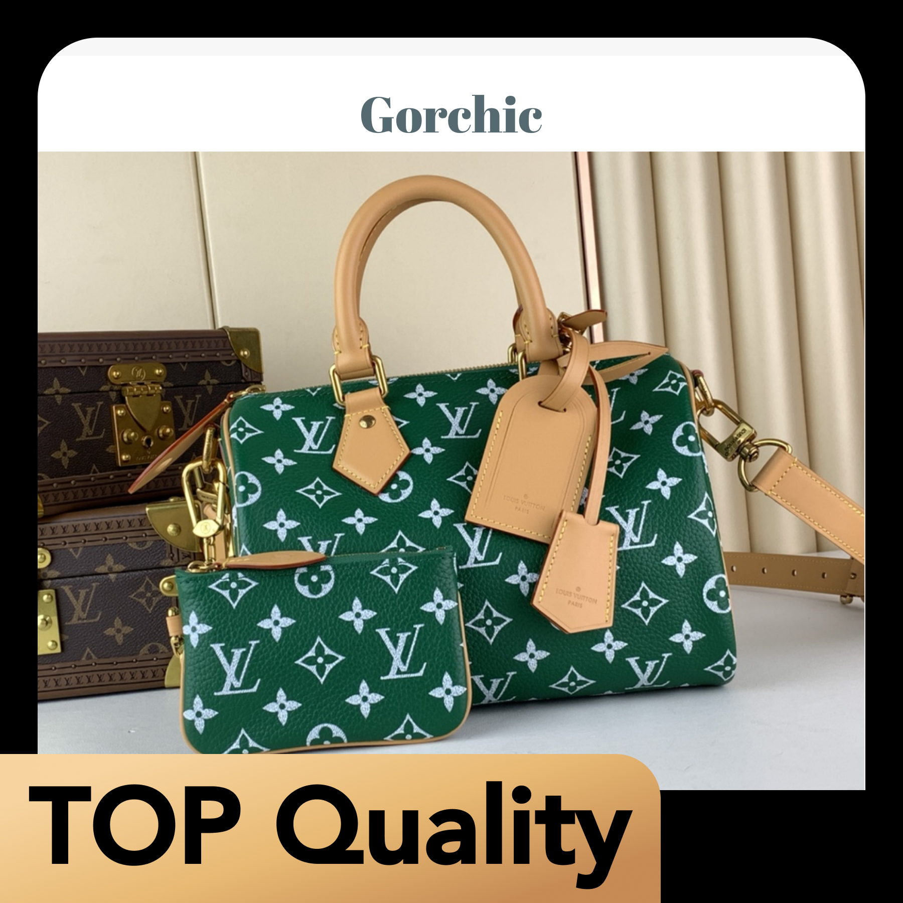 [TOP]Designer SPEEDY P9 BANDOULIERE 25 HANDBAG - Bag - Gorchic - $553.99