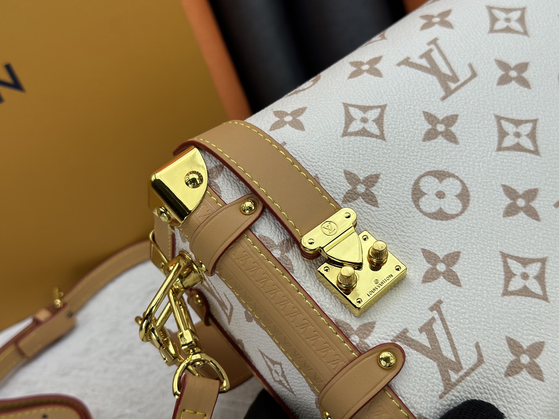 Designer Side Trunk MM Handbag - Dune - Gorchic - $136.99