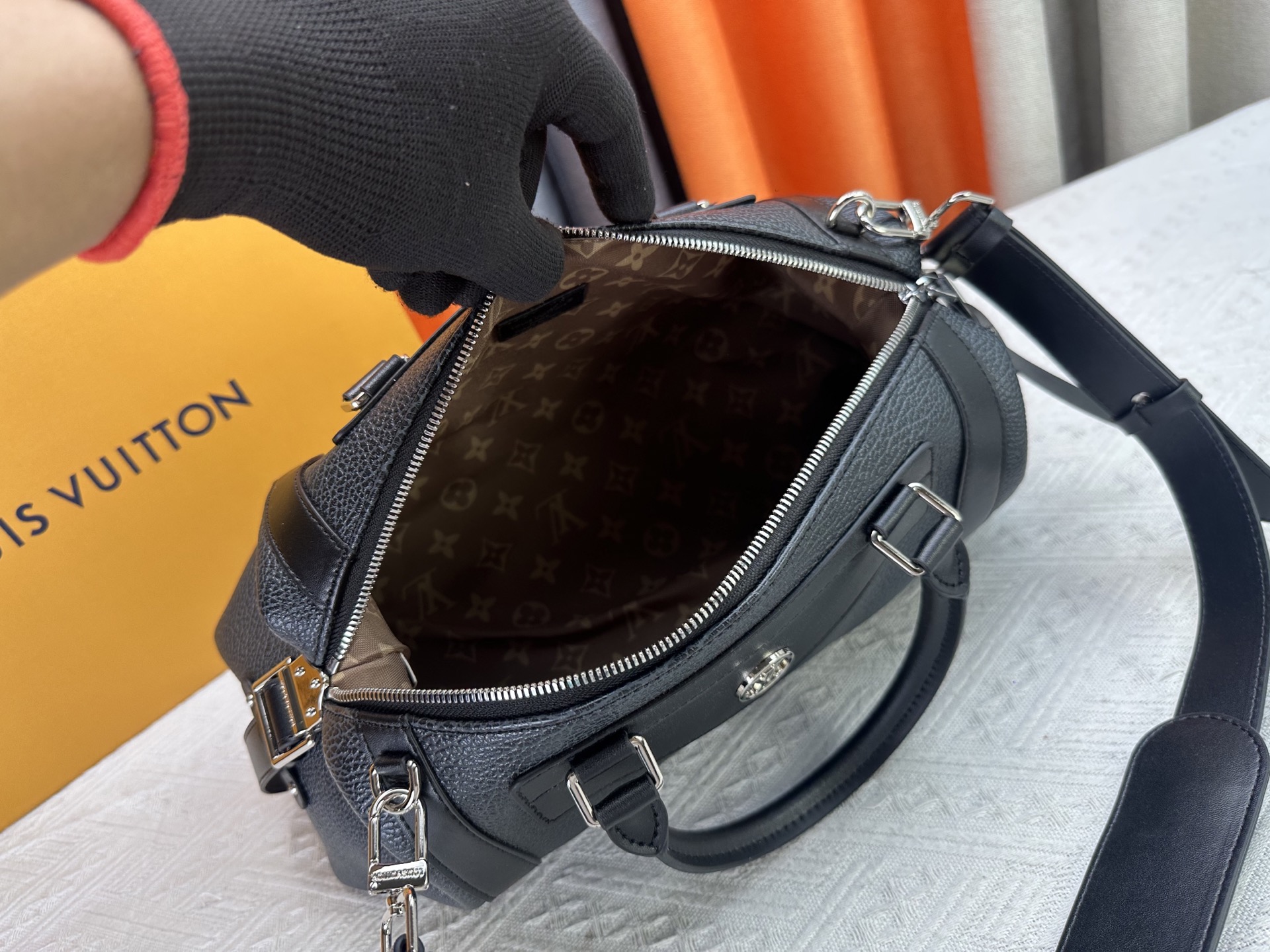 Designer LV Biker Handbag - Black - Gorchic - $128.99