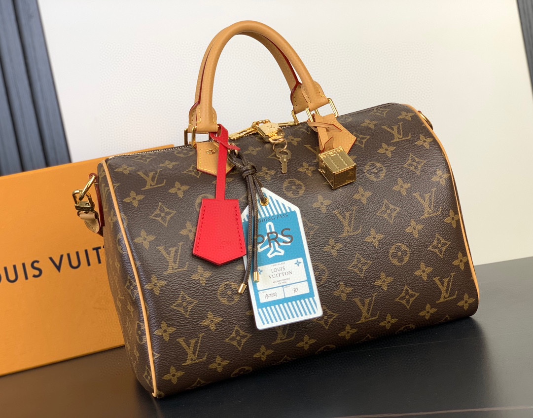 [TOP]Designer Speedy Soft 30 Crafty Boho Red Handbag - Gorchic - $403.99