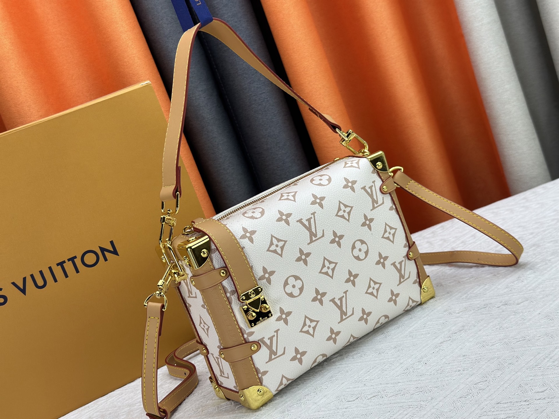 Designer Side Trunk MM Handbag - Dune - Gorchic - $136.99