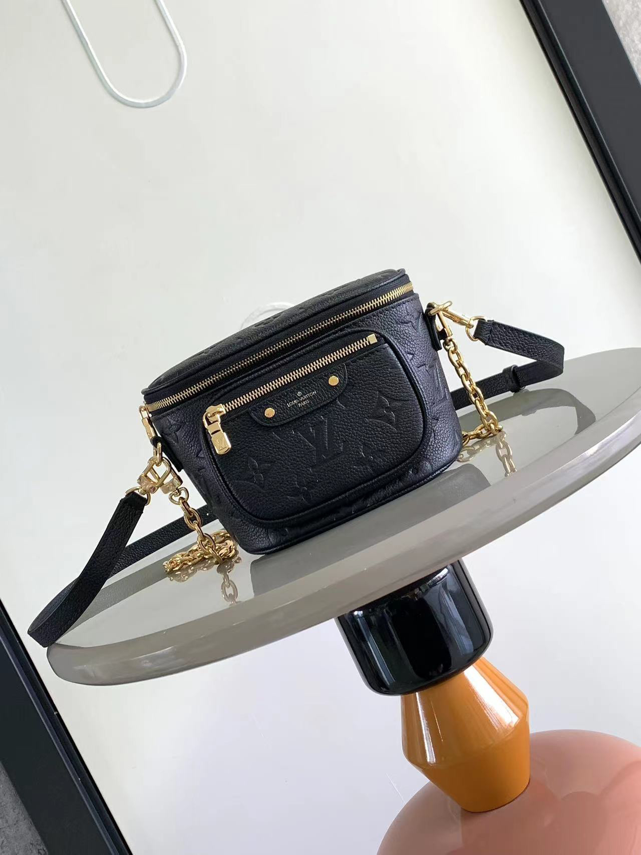 [TOP]Designer Empreinte Monogram Leather Black Mini Bumbag - Bag - Gorchic - $312.99