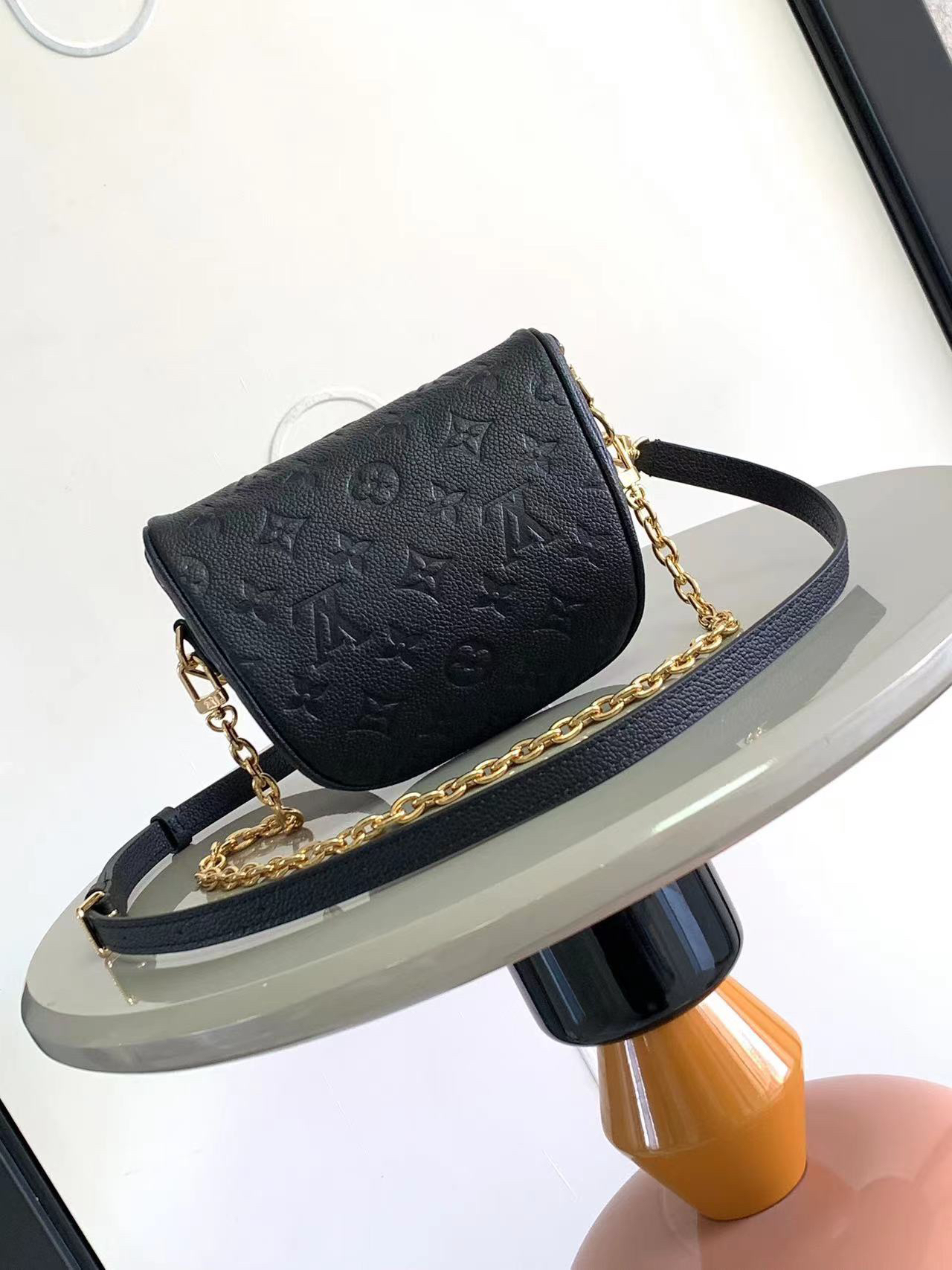 [TOP]Designer Empreinte Monogram Leather Black Mini Bumbag - Bag - Gorchic - $312.99