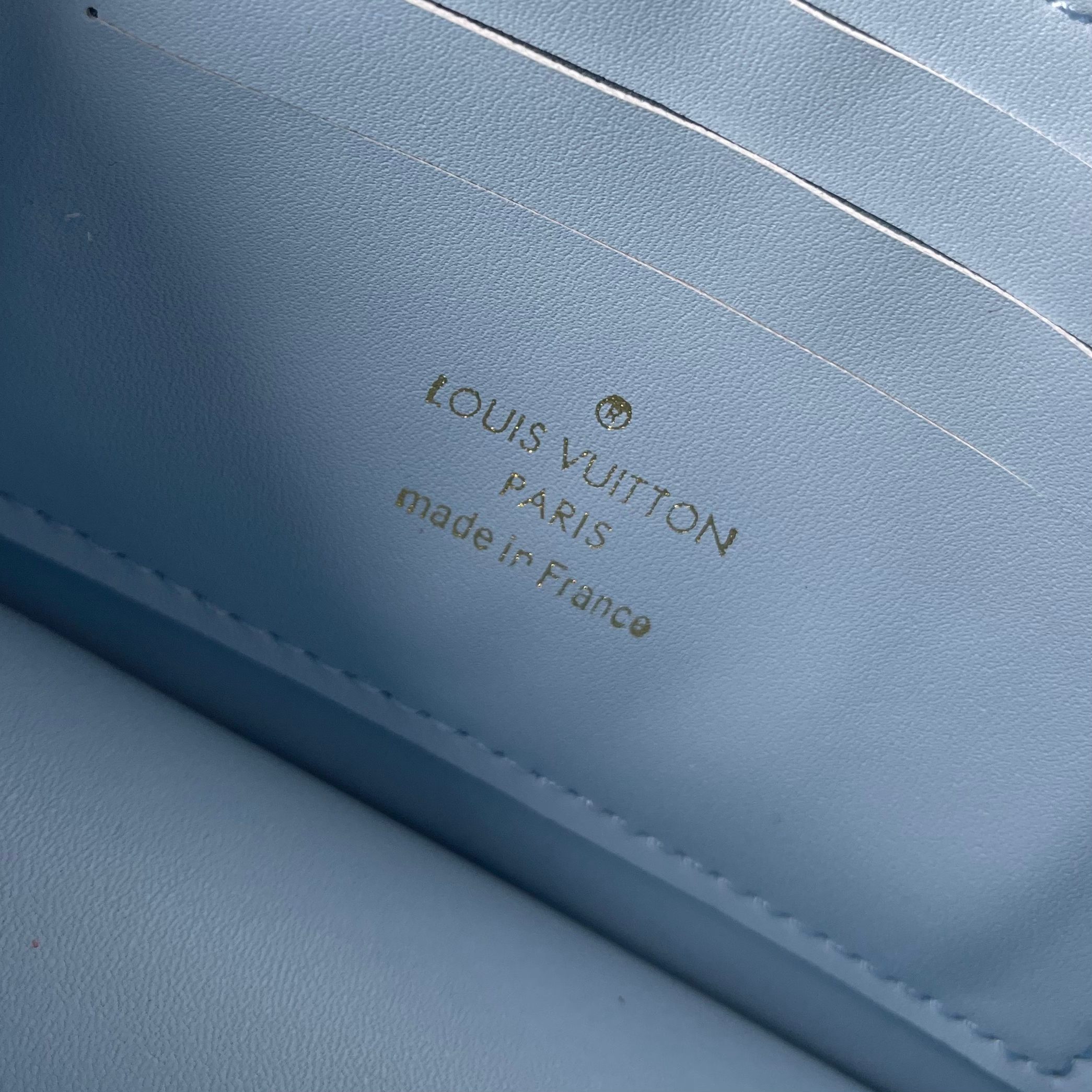 Designer Wallet On Chain LV Bloom - Azure Blue - Gorchic - $120.99