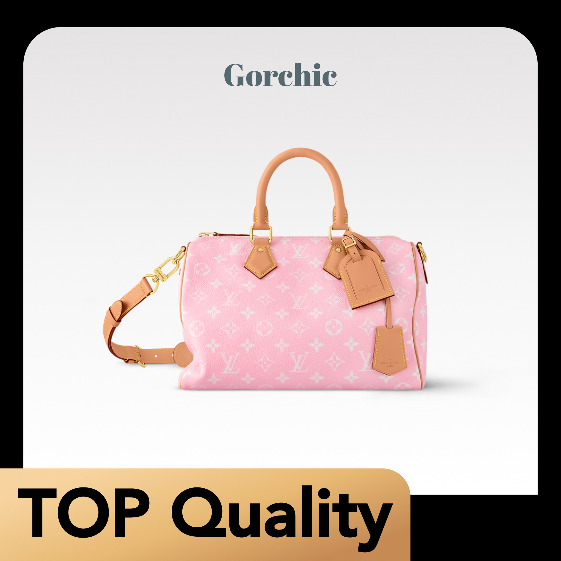 [TOP]Designer LV Speedy P9 Bandoulière 30 Candy Pink - Bag - Gorchic - $659.99