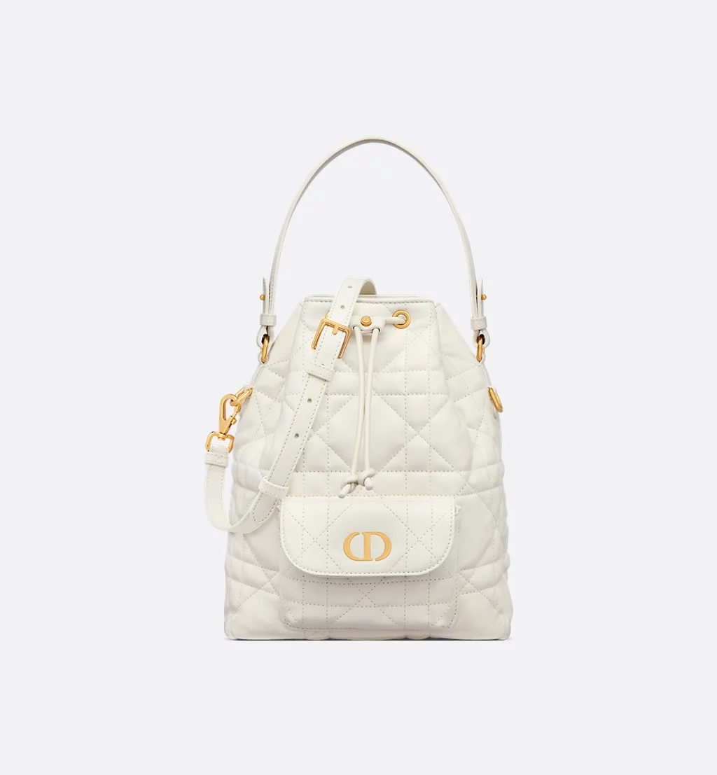 D-Inspired Caro Bucket Bag - White - Gorchic - $144.99