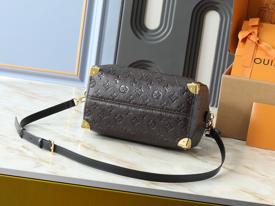 Designer Speedy Trunk 25 Handbag - Acajou - Gorchic - $130.99