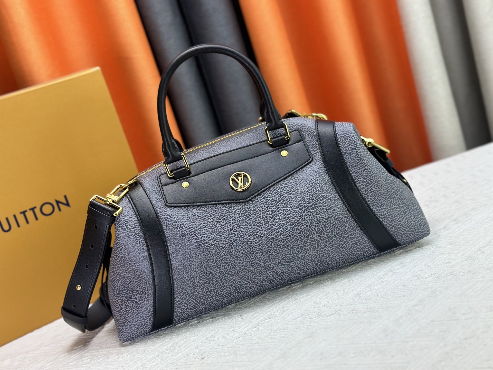 Designer LV Biker MM Handbag - Dark Denim - Gorchic - $136.99